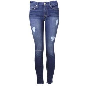 7 For All Mankind Women's (B)Air Denim The Ankle Skinny Destroy Jeans